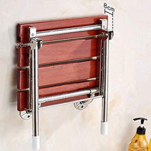 AGWa Folding Bath | Doccia Sedia | Montaggio a parete | Soild legno pieghevole Sedile Sedia | Bagno Sgabello, scarpe da banco e Resto Sgabello