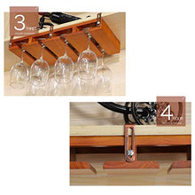 MHBGX Cremagliera Del Vino, Nailless in Legno Massello in Legno Appeso a Testa in Giù Ornamenti Ornamenti Cabinet in Basso Fondo Creativo Scomparto Personalità,51X23X6Cm.