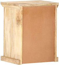 Comodino con Il Portello Laterale Comodino Tavolino Telefono del Basamento for Il Soggiorno Camera da Letto 40x30x50 cm Solid Mango Legno Hyococ