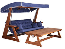 Hollyswing Tavolo in legno adatto per dondolo da giardino (adatto a 2 posti)