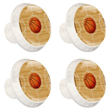 Maniglie per cassetti Manopole per cassetti Manopole rotonde Confezione da 4 per armadietto, cassetti, cassettiere, cassettiere ecc - Campo da basket