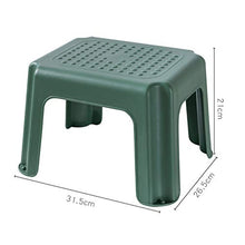 Niduo Bear Sgabello di plastica Sgabello impilabile Scarpa Sgabello, Sgabello per la casa Sgabello Domestico Sgabello Rettangolare per Ufficio/Asilo/da Cucina/Cucina 2 pz,Giallo