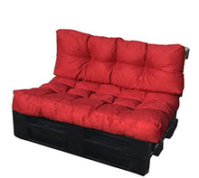 Cuscino per Bancale 120x80x15 cm - Cuscino per Seduta Divano Pallet di legno - COLORE BORDO'