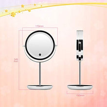 LLG Household Items& Specchio for Il Trucco, Smart Desktop LED Fill Light può Essere lanciato HD Desktop Cosmetic Mirror R09