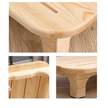 HYY-YY - Sgabello per WC in legno massello, piccolo sgabello per soggiorno, ufficio, poggiapiedi, bagno, antiscivolo, in legno, sgabelli da bagno, colore: bianco, dimensioni: 45 x 32 x 12 cm
