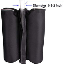 Goutime Peso Gazebo,4 Sacchi di Sacchetto di Sabbia per Giardino Gazebo,La capacità Massima di Un Sacchetto di 18 kg Ancoraggio per Tenda E Gazebo,Nero