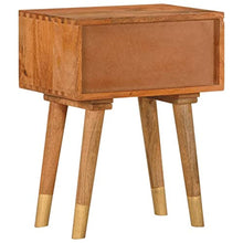 vidaXL Legno Massello di Mango Comodino Tavolino da Notte Armadietto per Letto Mobiletto per Camera da Letto Arredamento 40x30x58 cm