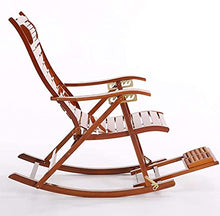 Reclinabili Bamboo Sedia a Dondolo Bambino Sedia Pieghevole per Adulti Casa Poltrona Sedia Cool Sedie Fretta Sedia anziana Pranzo Pranzo Pranzo Sedia
