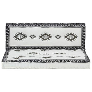 Festnight Set Cuscini da Giardino Cuscino per Divani Pallet Cuscino Lungo per Panchina con Schienale 120 x 80 x 50 cm per Panca da Esterno ed