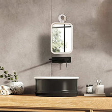 YICHOU Specchio Vanity. Specchio per Il Trucco del Bagno con specchi da Bagno di rasatura della rasatura della Barba di Ventosa Specchi da Bagno