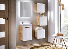BIM Furniture Aruba 826 - Armadietto da appendere sotto il lavello, 40 cm, colore: Bianco lucido