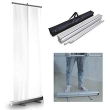 LHDQ Divisorio in plastica Pop-up/Banner Arrotolabile Trasparente, Schermo di Protezione, Scudo a Distanza Sociale, 80x200 cm