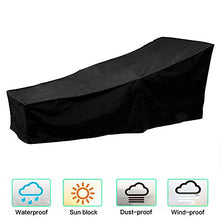 ZhongYeYuanDianZiKeJi 1PCS Sdraio da Esterni, coperture mobili da Giardino in Rattan per Lettino Prendisole Impermeabile Nero 2.08 m x 0.76 m x 0.41 - 0.79 m/2,1 x 0,8 m x 1.34 - 0,8 m