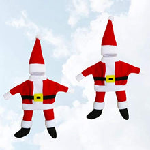 Amosfun Coperchio per Bottiglia di Vino di Natale 2 Pezzi Coperchio per Bottiglia di Babbo Natale con Cappello Decorazione per Tavolo da Pranzo per Feste di Natale per Hotel di casa