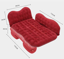 Lettino da viaggio Letto gonfiabile Motivo a onde doppio ingranaggi Tornio floccato Materasso Viaggi testa dell'automobile di Guardia cuscino d'aria letto multifunzionale auto gonfiabile Bed 5-21