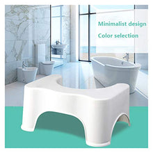 CHENJIAO Squatting Sgabello Casa Squatting Sgabello Bagno Squat Igienici Sgabello Compact Squatty Potty Sgabello Sede Portatile for La Casa da Bagno Strumenti Toilette (Color : White)