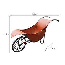 LJYY Carrello da Giardino con Decorazione Artistica Espositore per Piante da Fiori Espositore per Fiori Antico Carrello in Stile
