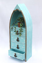 DanDiBo Comò Barca 412 Scaffale Bagno 117cm Shabby Armadio Armadio da Bagno Mobile da Bagno Scaffale (Blu)