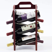 CYQ Portabottiglie Portabottiglie in Legno massello Portabottiglie Europeo Portabottiglie Espositore per Vino Portabottiglie per Vino Rosso 24x24x44cm