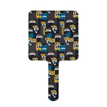 Jacksonville Jaguars - Specchio quadrato palmare con manico per trucchi, casa, salone di viaggio, 9 x 16 cm