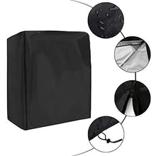 SHGDDYSB - Copertura per altalena da giardino a 2 posti, impermeabile, 160 x 125 x 170 cm, protezione dai raggi UV, antipolvere, protezione dal sole, per mobili e sedie (nero)