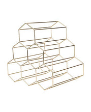 JL Controsoffitto Wine Rack - Porta 6 Bottiglia di Vino for i Vini Bagagli - No Assembly Required - Vino Rack controsoffitto - Piccolo Wine Rack - Bottiglia di Vino Bagagli - Tavolo Wine Rack