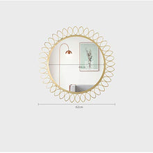 Specchio da bagno 1163/5000 Parete, Specchio cosmetico HD, Specchio Decorativo da Portico - Specchio Argento Ultra HD, Diametro Specchio 44cm