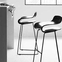 GYPPG Sgabelli Bar Moderni in Ferro - per casa/Ufficio - Sedie ergonomiche bancone Cucina per la Colazione - Sedile in plastica ABS Ecologica - Carico Massimo 200 kg