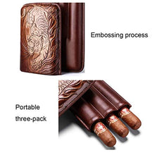 SMEJS Viaggi Cigar Humidor - Cuoio Sintetico Cigar Box Portatile Cigar Box umidificatore