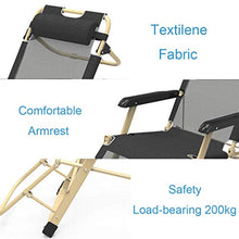 SHUAIIJUAN Sedia per il tempo libero domestico Sedia pieghevole Reclining giardino esterno del giardino Sdraio reclinabile Sedie Sdraio Zero Gravity for Camping viaggio Patio Decking Max.200kg