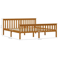 SKM Giroletto Marrone Miele in Legno Massello di Pino 180x200 cm (27.55kg)