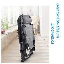 Lounger Sedia a Sdraio per Lettino Prendisole per Anziani Alti con Cuscino Lettino Sauna Pad Lettino Relax da Giardino Sdraiato reclinabile,Velluto Nero