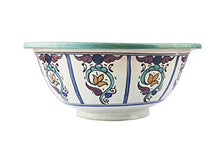 Dilma – Lavabo marocchino – Cerames | Lavandino da appoggio 41 x 16 cm | Lavandino da incasso marocchino per bagno, toilette, ospiti, WC