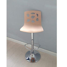 Cribel Manchester Sgabello, Polipropilene/Metallo Cromato, Panna, 34x41x104 cm, elevazione a gas;girevole