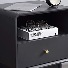 Diaod Comodino Tutto in Legno massello Camera da Letto Nordic casa in Legno Semplice e Moderno Comodino Armadio Grigio