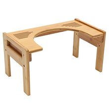 ASDAF Legno Addensare Rotonda igienici Sgabello casa Crouch Ex Assistente Buco Strumento Bench Bagno costipazione Potty Non poggiapiedi,1