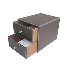 MAATCHH Armadi File Coffe File Desktop Gabinetto PU in Pelle Storage Box A4 File Rack Desk Cosmesi Documenti organizzatore Desktop gabinetto Carta Attrezzature da Ufficio Desktop