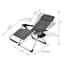 SHUAIIJUAN Sedia per il tempo libero domestico Zero Gravity Lounge Chair Patio Sdraio reclinabile Sedie da giardino Sedia pieghevole Beach Sdraio for Patio Bar a bordo Yard esterna di campeggio 150 kg