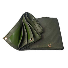 MTYLX Telo Multiuso per Esterni ， Telo, Impermeabile con Occhielli Telo in Telo Resistente Agli Strappi Protettivo per Mobili da Giardino, Piscina, Auto, Camion 17 Dimensioni 550G / M²,Verde,2X4 M