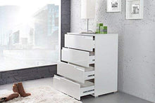 Bega 36-954-13 Spice Comò con 4 cassetti, con Maniglie fresate, Circa 65 x 80 x 40 cm, Bianco