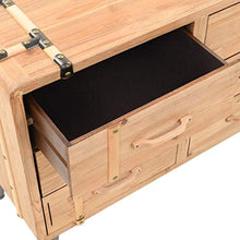 FAMIROSA Cassettiera in Legno Massello di Abete 91x35x73 cm