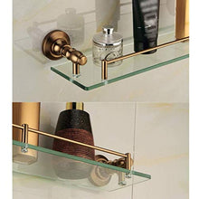 IUYJVR Mensola per Doccia Accessori per Bagno Mensola per Doccia Mensole in Vetro Mensola in Vetro temperato con Binario Montato a Parete YueB HBJ