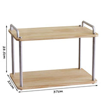LYM &ripiano di stoccaggio Scaffali da Cucina, Tavolo da Pranzo a Doppio Strato Rack for stoccaggio unità organizzatore Multifunzione for Uso Domestico Scaffale di Finitura