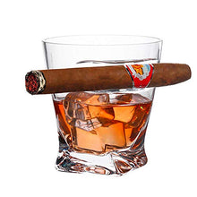 creatività Whiskey Vetro, 270 Ml Sigaro di Vetro, Cristallo di Vetro Insieme del Vino, Adatto A Whisky, Vino Rosso E Brandy, Padre del Regalo Uomo
