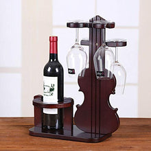 Stella Fella Portabottiglie in Legno Portabottiglie Porta Bicchiere da Vino A Testa in Giù Porta Bicchiere da Vino Appeso Portabottiglie Porta Bicchiere da Vino