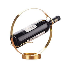 Semplicità Elegante Forma Dell'Anello Domestico Vino Dorato Portabottiglie Bottiglia Di Vino Desktop Creativo Portico Bar Stand Decorazione Decorazioni Europee Regalo Bello Ed Elegante, HJJ