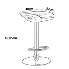 LWW Sedie, sgabelli da bar regolabile Bar Seggiovia Chair Sgabello Alto Simple Home esecutivo di gas dell'elevatore W/Schienale,Arancio B