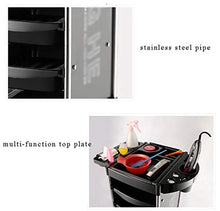 Carrelli portaoggetti Carrello portatile multifunzionale del carrello di bellezza del carrello di rotolamento dei capelli di stoccaggio del barbiere del carrello del salone del salone con i cassetti &