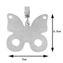 Amuzocity Set di 4 Pesi Tovaglia a Forma di Tovaglia in Acciaio Inox - La Farfalla, 4.5x7cm