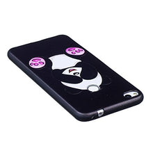 Ukayfe Custodia Cover Huawei P8 Lite 2017 Silicone, Ultra Slim Case per Huawei P8 Lite 2017 in Gel TPU Nero Custodia Morbida Soft Protettiva Custodia Brillantini con Bella Pittura Disegni-Panda